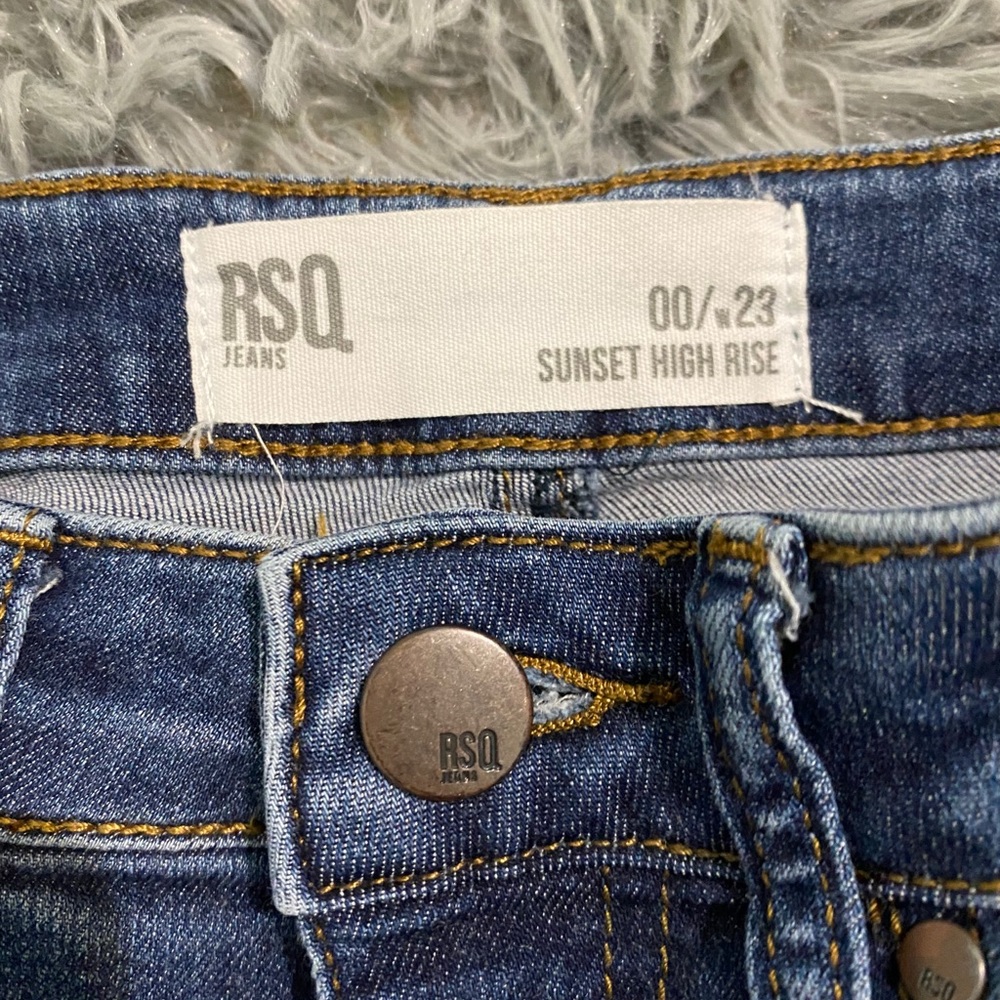 RSQ high rise jean shorts